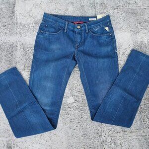 Replay Women Jeans Blue Skinny TRACEEMAN 100% Cotton Denim Jean Size 28 $180